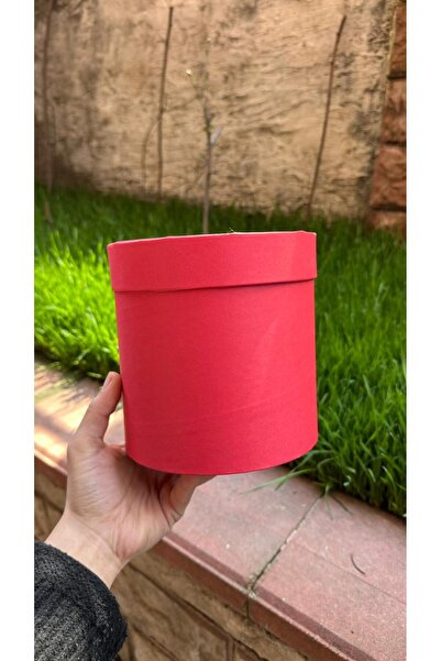 Hanedan HOME Kraft silindir Kutu 15*15cm KIRMIZI