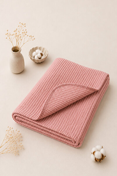 Lorvian Noletti Cotton Honeycomb Patterned Soft Textured Double Blanket