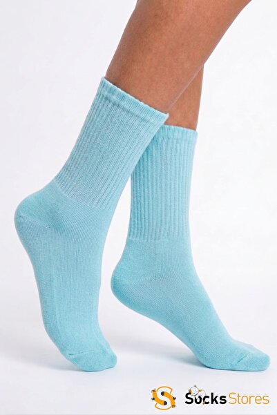 Socks Stores Unisex Cotton Turquoise Colored Socks - Single Comfortable Sport...