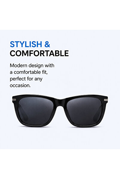 OTEETO MT01 Smart Audio Sunglasses with Bluetooth Calling Touch & Music Control Voice Assistant and IP67 Waterproof Black