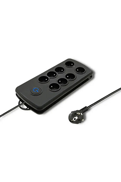 Qoltec 2.5M 8-SOCKET BLACK/Quick Switch