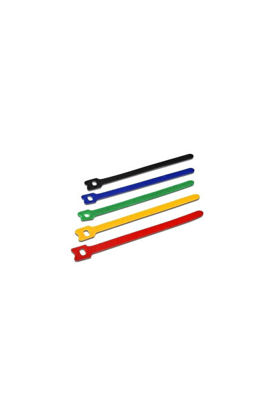 Techly 109528 Colier de cablu cu prindere Velcro Multicolor 10 buc.