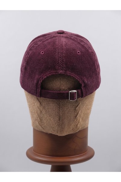 Silkensoul Unisex Burgundy Corduroy Adjustable Baseball Cap