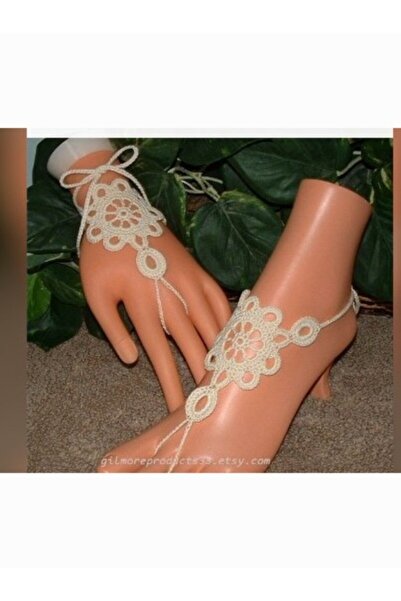 meryemin butiği Hand-Knitted 1 Piece Anklet