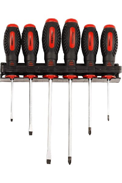 Geepas Screwdriver Set - 6Pcs, General Purpose, GT7631 | Rubber Insulated Han...