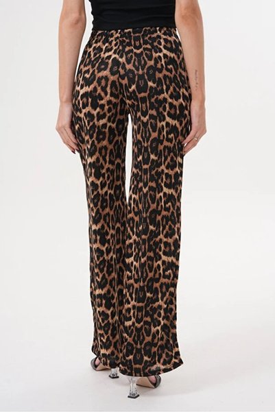Generic Brand Women's Zebra & Leopard Patterned Thin Summer Wide-Leg Sweatpants – Lightweight & Stylish