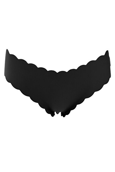 Zumzeria Laser Cut Curved Black Hipster Briefs