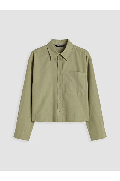 LC Waikiki Rmz Gi̇yi̇m Farkiyla Linen Blend Women's Shirt