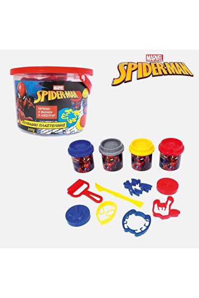 As Doh Playdough Marvel Spiderman Bucket with Accessories -