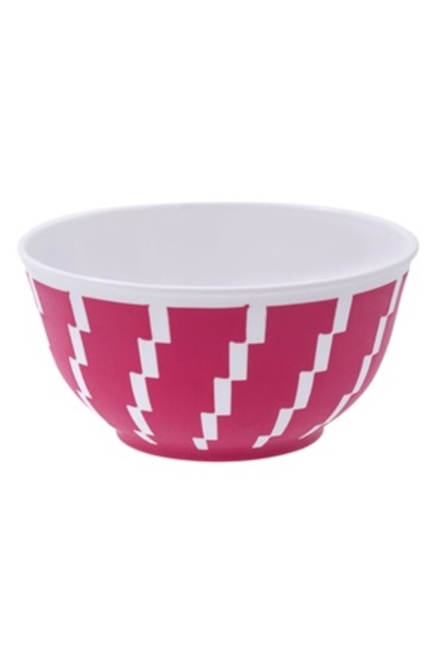 Zumzeria Fuchsia and White Plastic Bowl 350ml