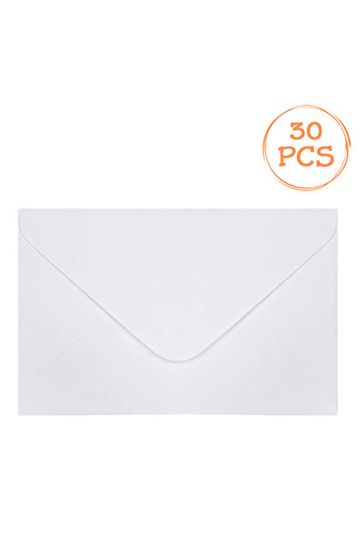 Zumzeria White Correspondence Envelopes 14x8.9cm - 30pcs
