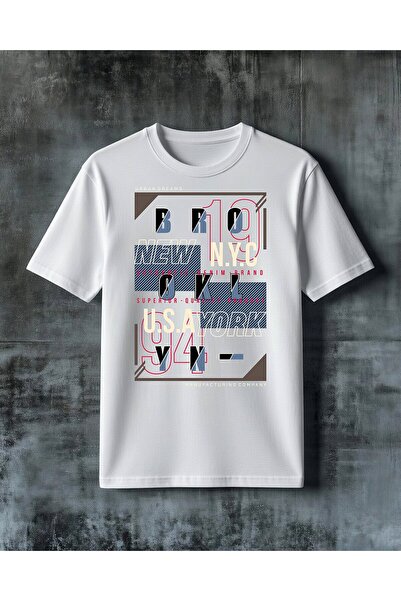 COMVİCHO Urban Dreams Brio Moda Printed Oversize T-Shirt