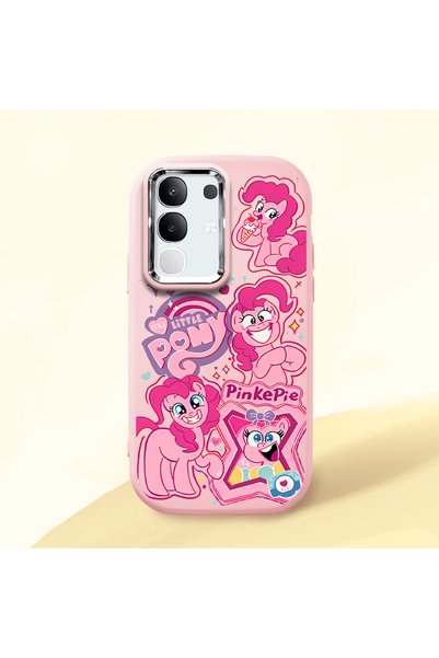 ucuc Vivo Y29 4g Compatible Shock-Absorbing Camera Protected Pink Silicone Case