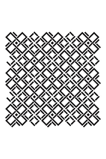 Eni Design 3D Knotted Lattice Construction Stencil, 80x80cm, reusable, plastic