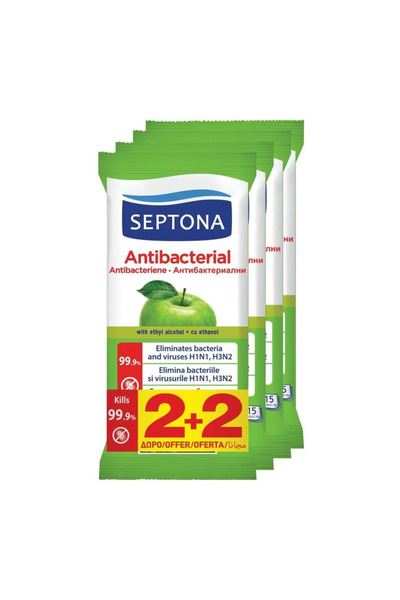 Septona Pachet servetele umede, 4x15 bucati