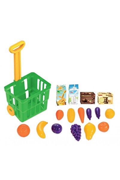 PİLSAN Fill and Roll children's fruit and vegetable set with transport trolle...