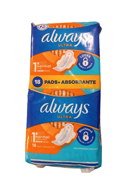 Always Absorbante menstruatie Ultra, Normal, 18 buc