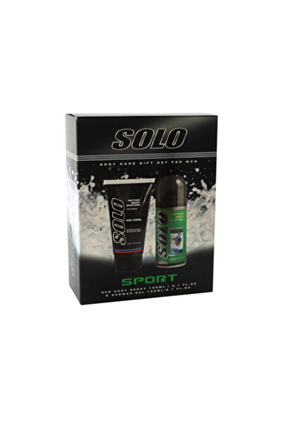 Solo Set sport bărbătesc, deodorant 150ml și gel de duș 150ml