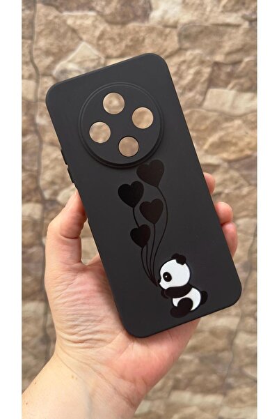 Vip Case TECNO SPARK 30C Uyumlu Kalpli Panda Desenli Silikon Darbe Emici Klas...