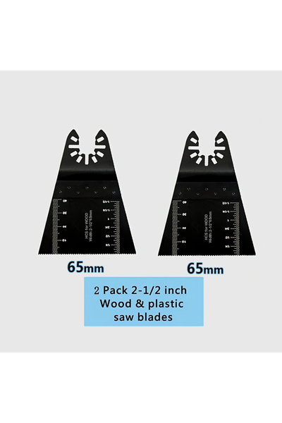 Choice 65mm 2pack Premium Oscillating Saw Blades Multitool for Wood Metal Pla...