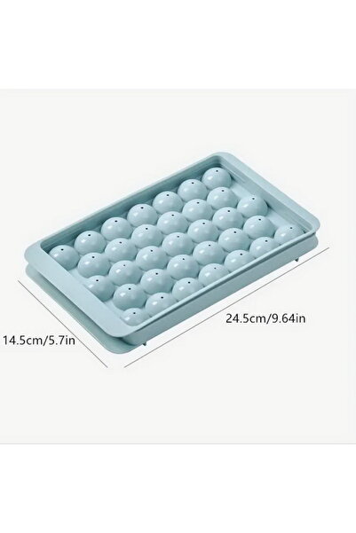 Choice1 Blue-1pc 1PC Premium Silicone Ice Cube Tray 33-Cavity round Diamond D...