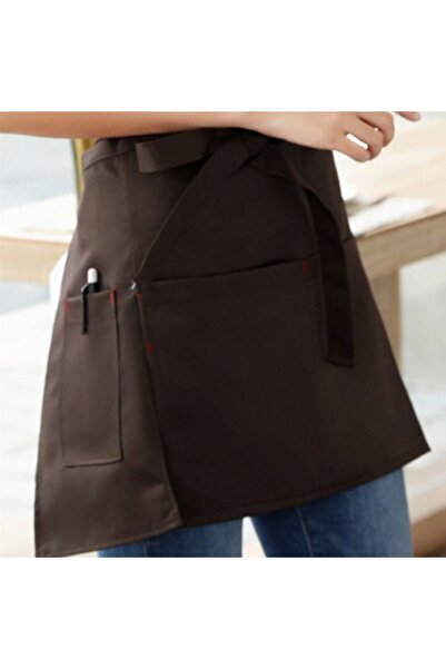 Choice B Kitchen Short Half Waist Apron Women Waitress Antifouling Work Bar P...