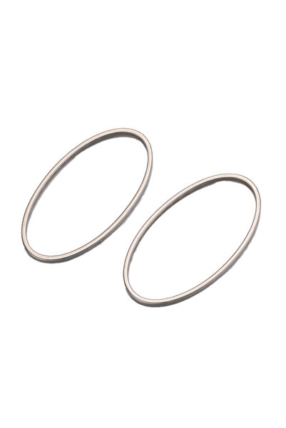 Choice4 14x26mm Steel 10Pcs Stainless Steel Oval Shape Charms Ring Frame Beze...