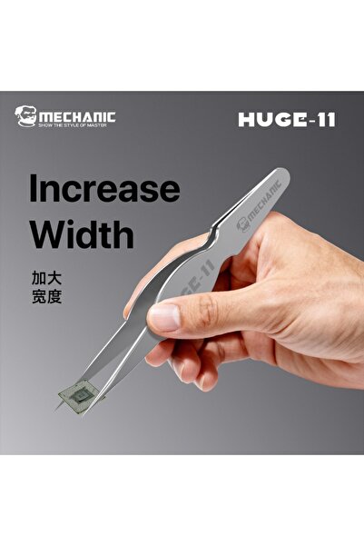 Choice MECHANIC MECHNAIC HUGE-11 High-Hardness Wide Body Tweezers Corrosion-R...