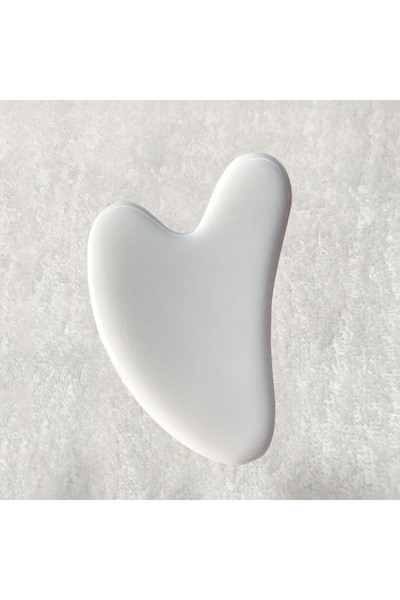 Choice DUTRIEUX White Resin Heart-Shaped Scrapping Piece Massage Back Neck Wa...