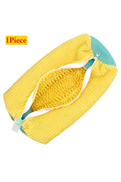 Choice1 1 Yellow Bag 1/2/4PCS Shoe Washing Machine Bag with Liquid Shoe Brush...