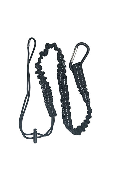 Choice3 black 1/5 retractable bungee cord tool ropes with aluminum screw locks