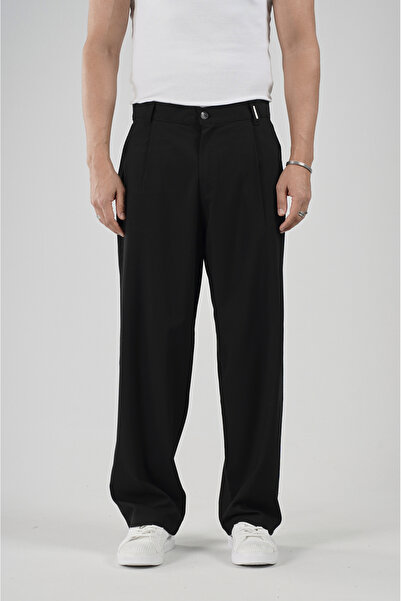 Butik Pile Detailed Baggy Fit Men's Trousers