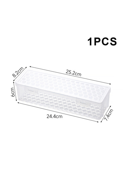 Choice Rectangle Clear Plastic Dishwasher Tableware Cleaning Box with Chopsti...