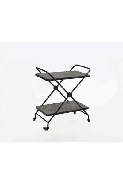 Generic Luxury 2-Tier Serving Cart - Modern Industrial Style