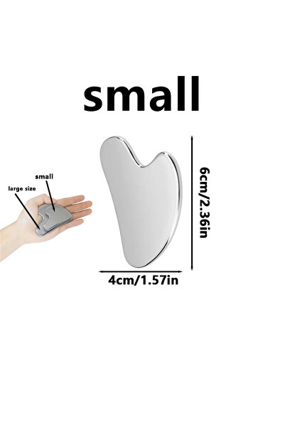 Choice Small 1Pcs Gua Sha Scraper Stainless Steel Massager For Face Neck Body...