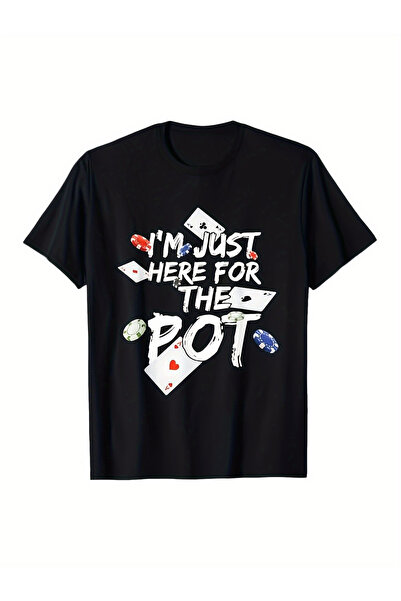 yiou trendy clothing أنا فقط أناشط في لعبة البوكر من أجل الفوز بالمال - تي شي...