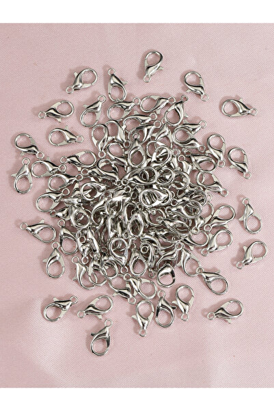 Choice5 12mm Rhodium Color 100pcs 10/12mm Alloy Lobster Clasps for DIY Handma...