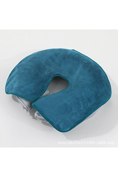 Choice3 Blue U-Shaped Facial Pillow Cover Microfiber Face Cradle Covers Large...