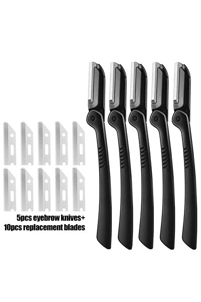 Choice C803-5knife 10 blade 1/5PCS Eyebrow Razor Set Multipurpose Face Razors...