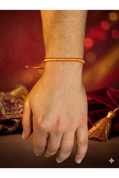 asal takı Red Fan Bracelet Adjustable Smart Cord Unisex