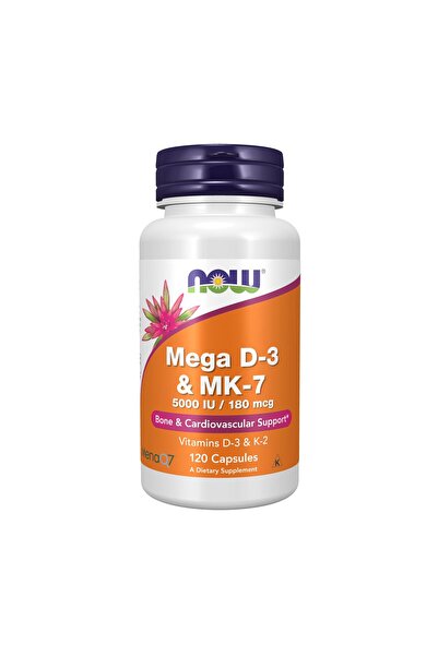 Now Foods Mega D3 & MK-7 Capsules 120 caps