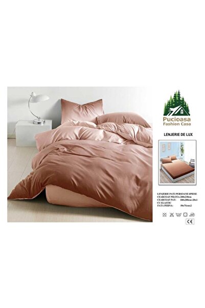 Pucioasa Fashion Casa Finet Soft Touch Duvet Cover Set with Stretchy – 4 Pieces