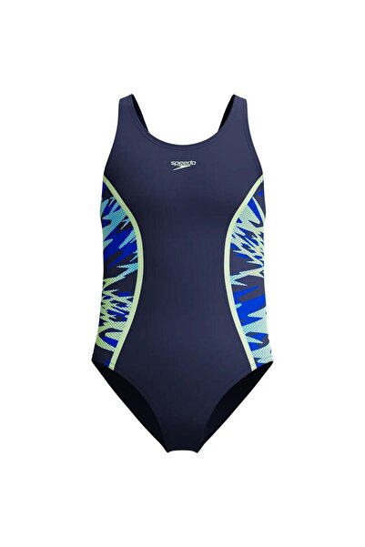 SPEEDO Costum de baie HYPERBOOM pentru fete (albastru-maro)