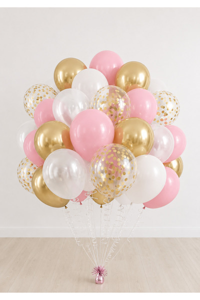 Balonsan Pink Gold Balloon Bundle 20 Pieces
