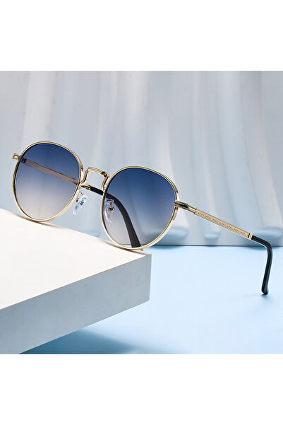 Choice1 BluePink Metal Elliptical Frame Sunglasses For Women, Small Frame, Re...