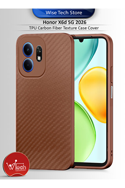 Wtech Honor X6d 5G 2026 TPU Carbon Fiber Texture Case Cover