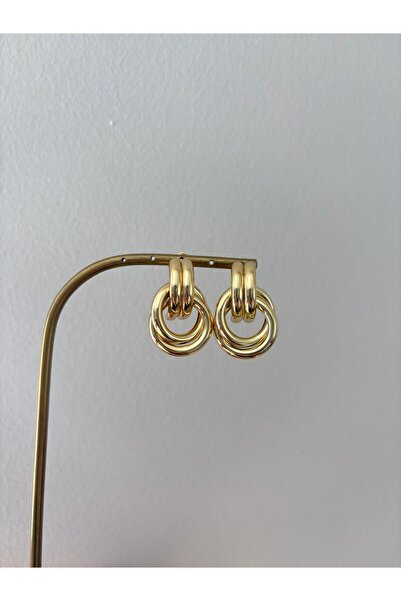 FASHION Interlocking Aure Model Gold Color Earrings
