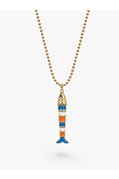 Vi store Steel Color Fish Necklace