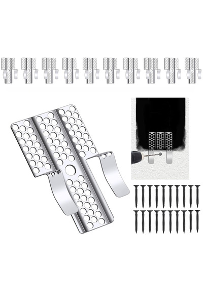 Choice1 10PCS 10/20PC Drywall Repair Clips Wall Patch Kit with 20/40 Screws f...