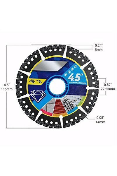 Choice Black Saw Cutting Disc 3-Piece 4.5-Inch Angle Grinder Attachment Grind...